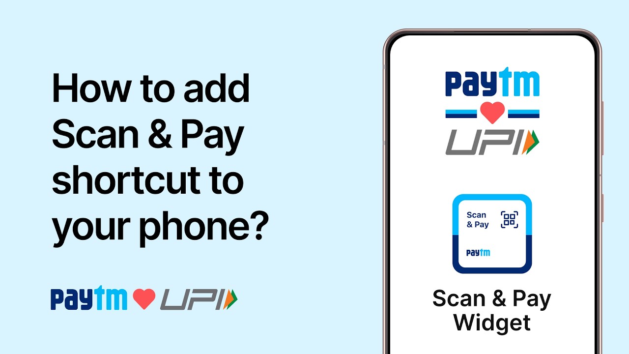 How to Add the Paytm Scan & Pay Widget on Android Phone | Paytm UPI Scan and Pay | @paytm