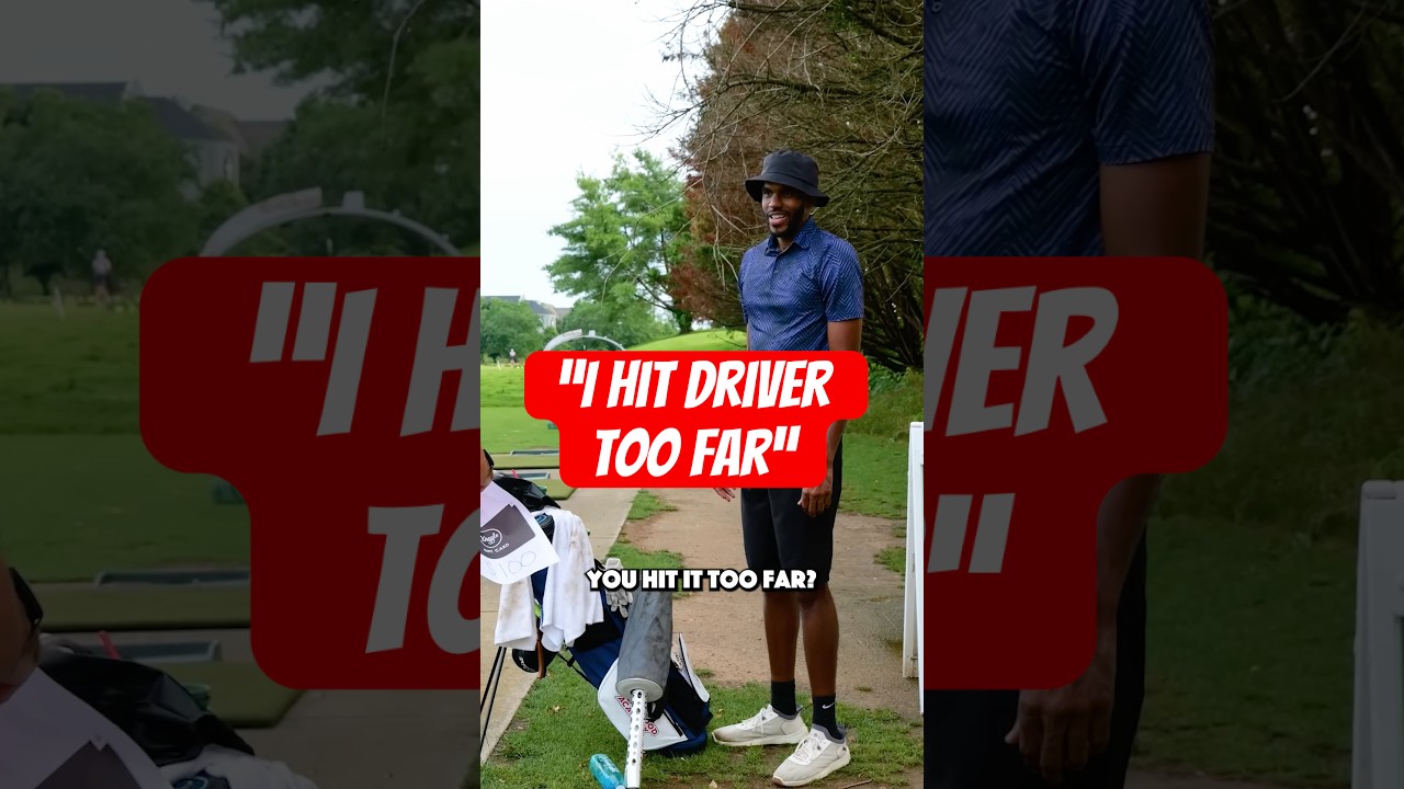 He hits driver TOO FAR for the whole range🤯. #golf #golfswing #divotdudes