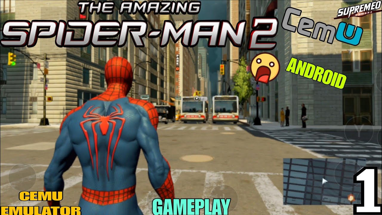 AMAZING SPIDER-MAN 2 CEMU EMULATOR GAMEPLAY MALI DEVICE! 🤩 BEST ANDROID SETTINGS [FREE ROAM] PART 1