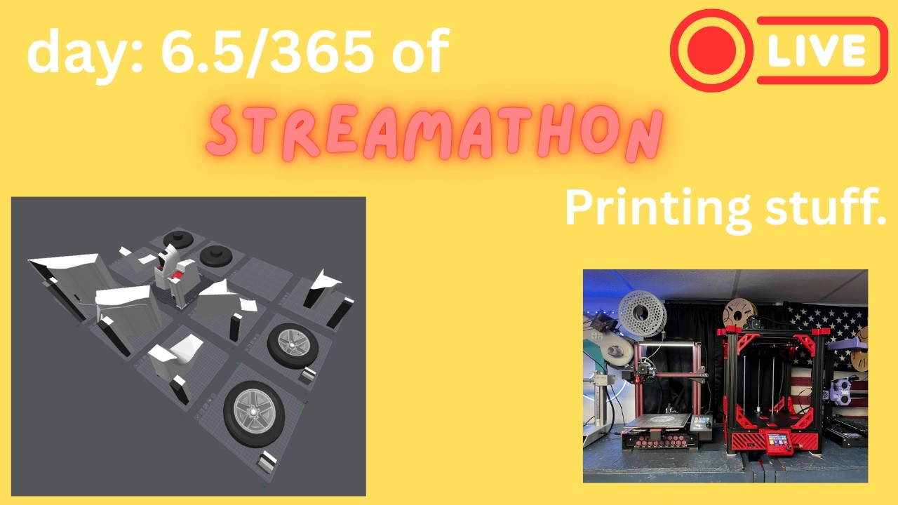 day 6.5/365 of streaming 3d print