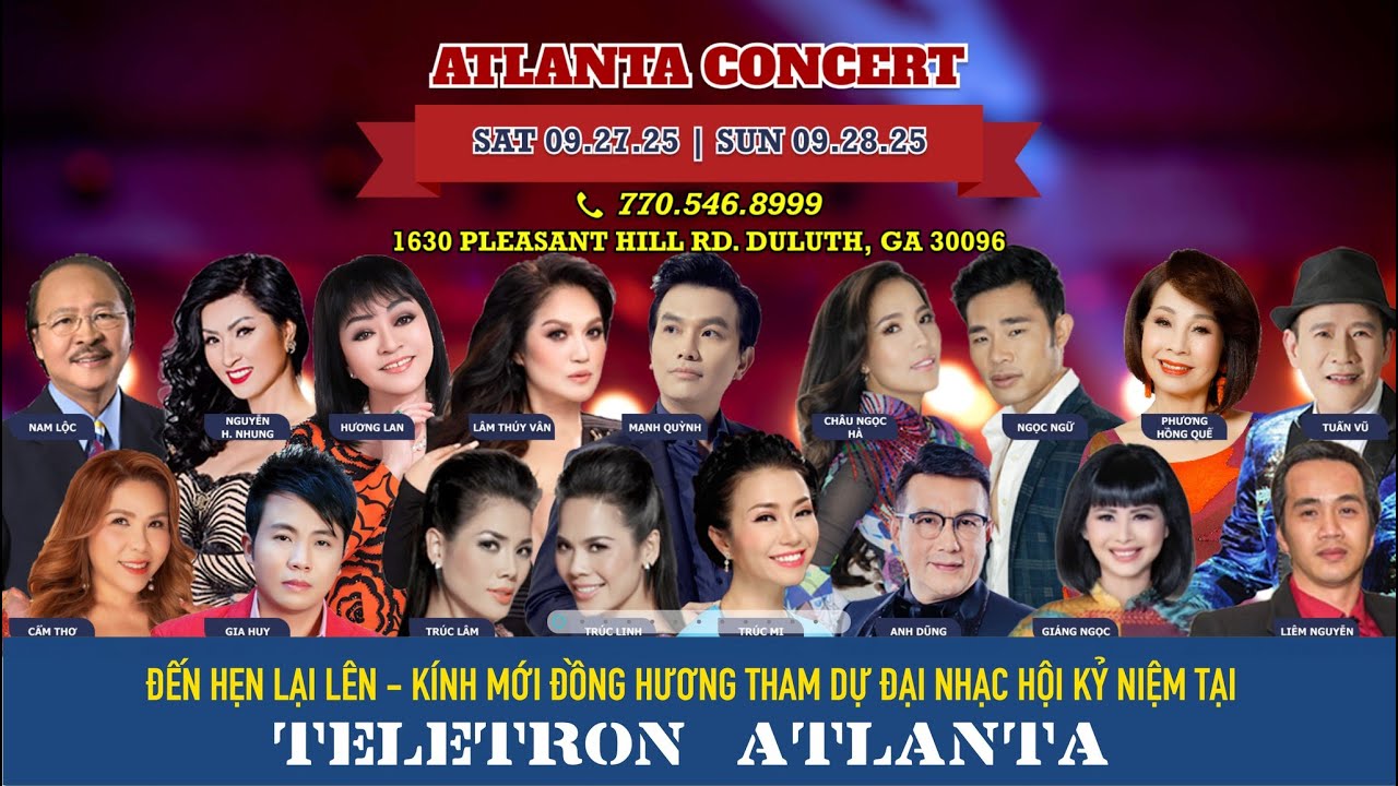 ĐẠI NHẠC HỘI TELETRON ATLANTA - NGUYỄN HỒNG NHUNG - HƯƠNG LAN - L&Acirc;M THU&Yacute; V&Acirc;N - MẠNH QUỲNH - TUẤN VŨ