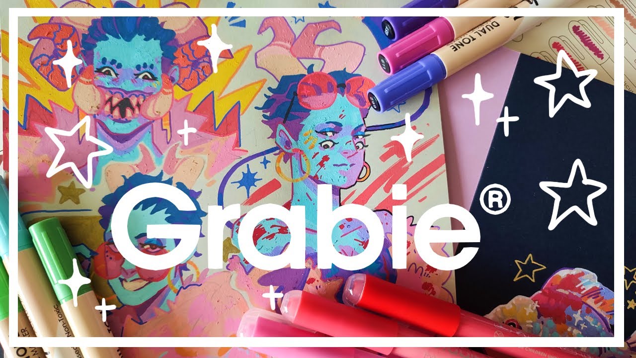Painting with Pens!! 🎨|| Grabie Acrylic Markers