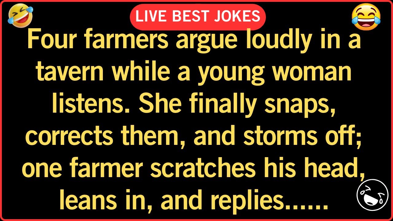 🤣🤣  Farmers at the Bar 😂🍺 | Awkward Smart Girl Joke Short| BEST JOKE OF THE DAY
