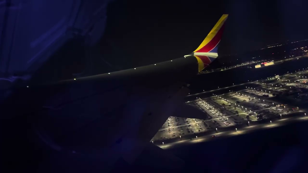 Southwest Airlines Boeing 737 MAX 8 takeoff from Indianapolis International Airport (KIND)