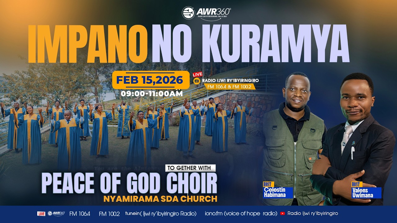 🛑 IKIGANIRO IMPANO NO KURAMYA  KUWA  15/02/2026 @9:00AM-11:00AM