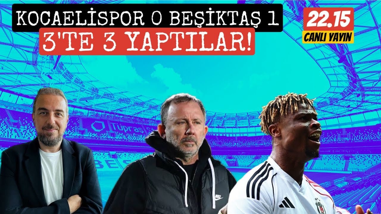 SERGEN YALÇIN'IN TAKIMI !  KOCAELİSPOR 0 BEŞİKTAŞ 1