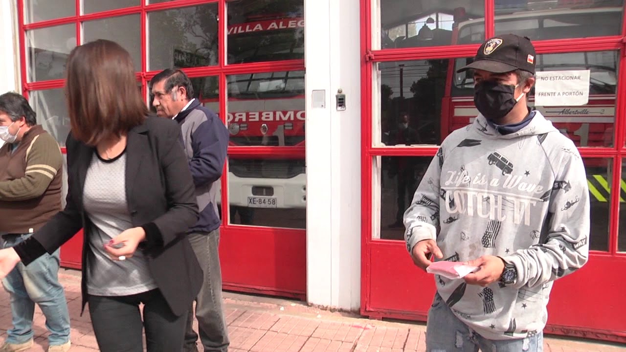 DONACIÓN DE MASCARILLAS A BOMBEROS DE VILLA ALEGRE