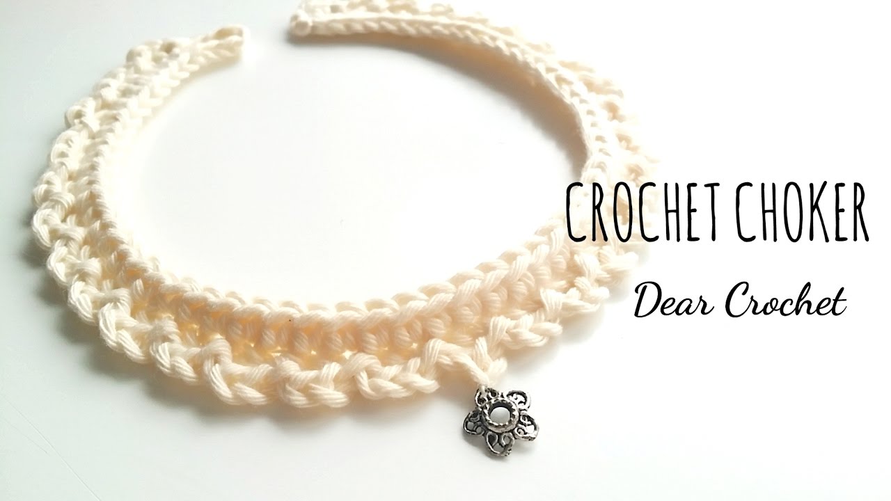 사랑스러운 코바늘 초커 목걸이 (Crochet necklace)
