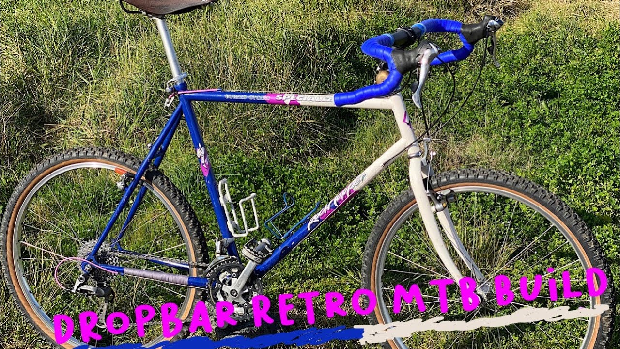 Реставрация ретро-горного велосипеда с дропбарами/гравийной сборки! Specialized Rockhopper 1989 года