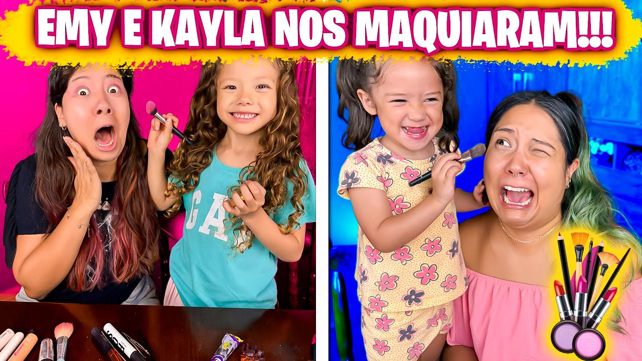 EMY E KAYLA NOS MAQUIANDO | Blog das irmãs