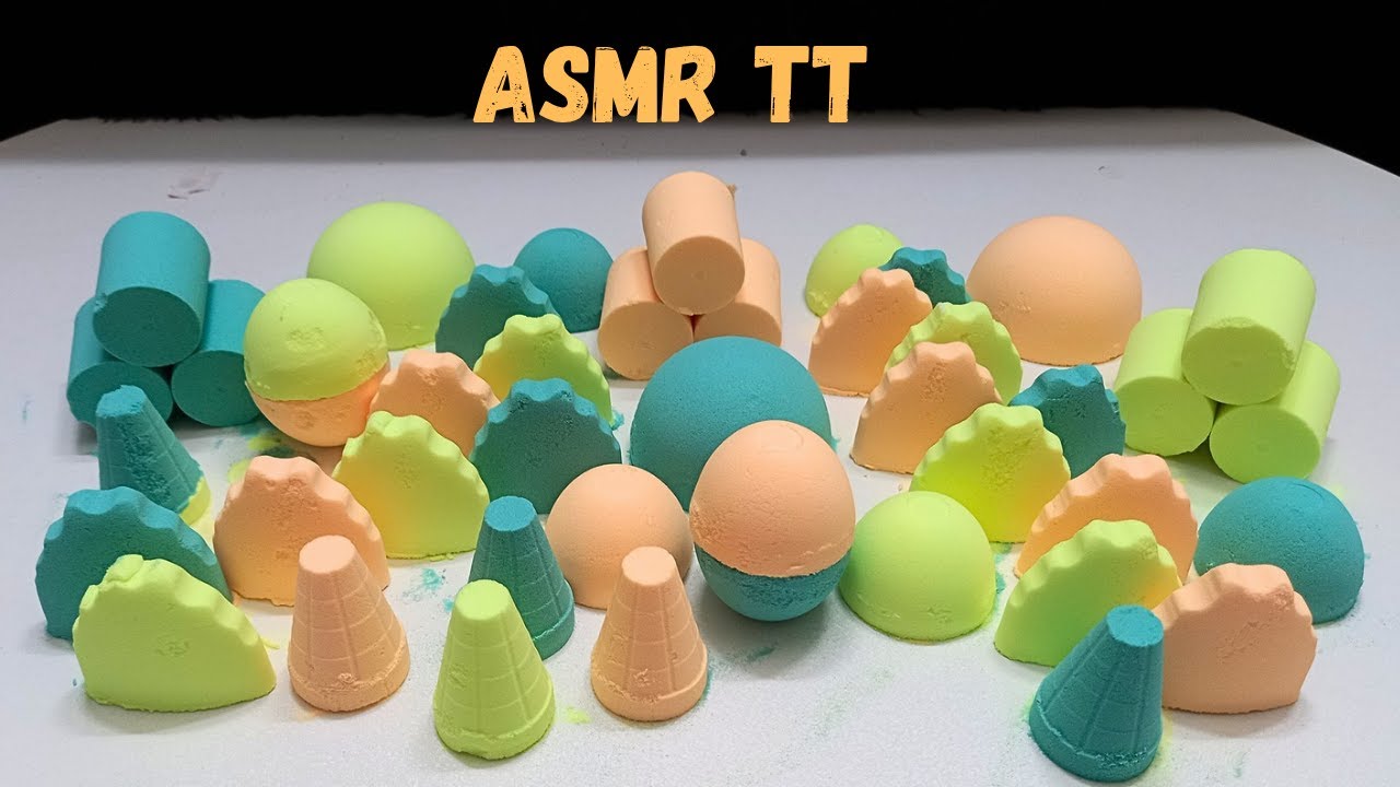 Baking soda crushing asmr