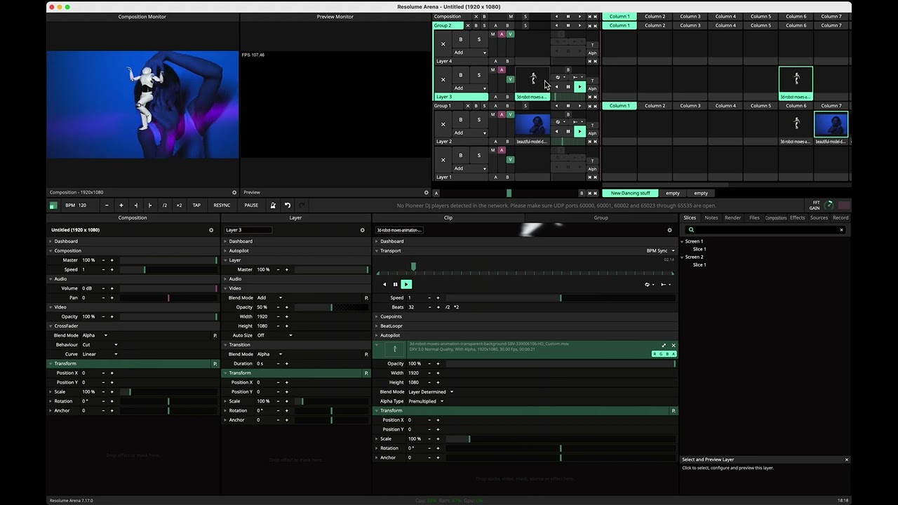 How to set up a dual screen output in Resolume Arena