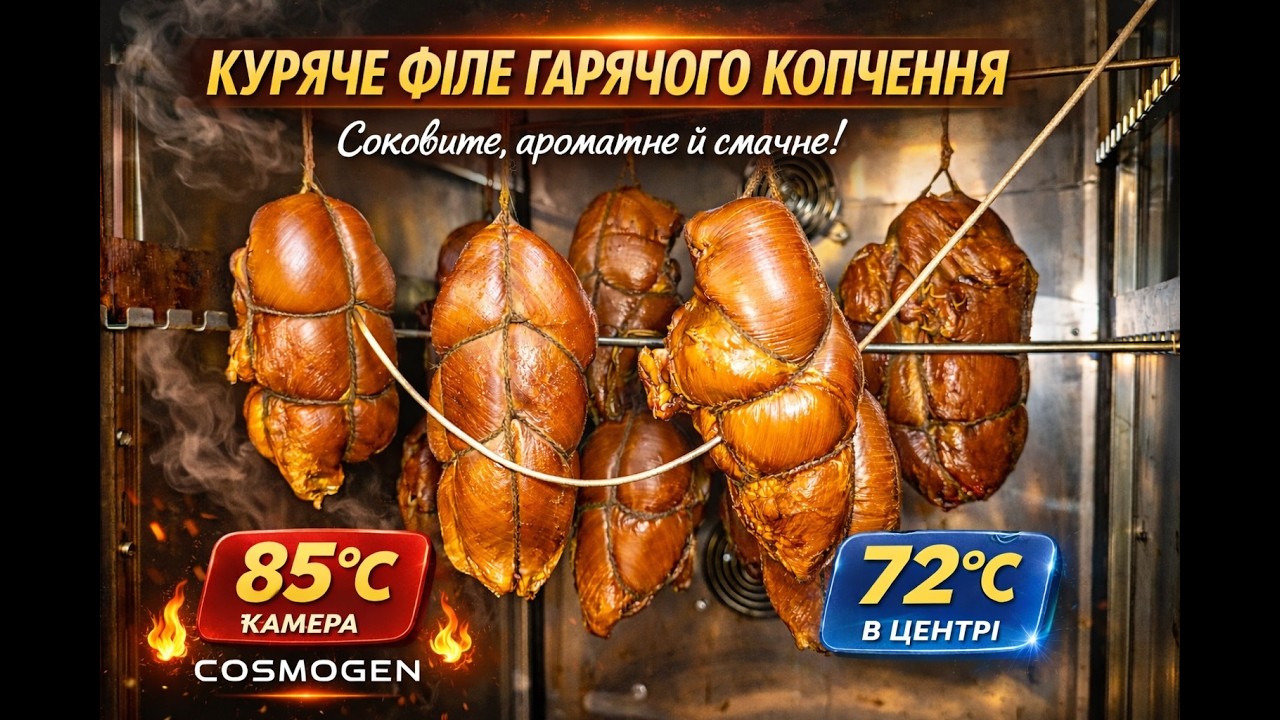 🔥 Куряче філе гарячого копчення — соковите, ароматне й смачне! | COSMOGEN 🔥