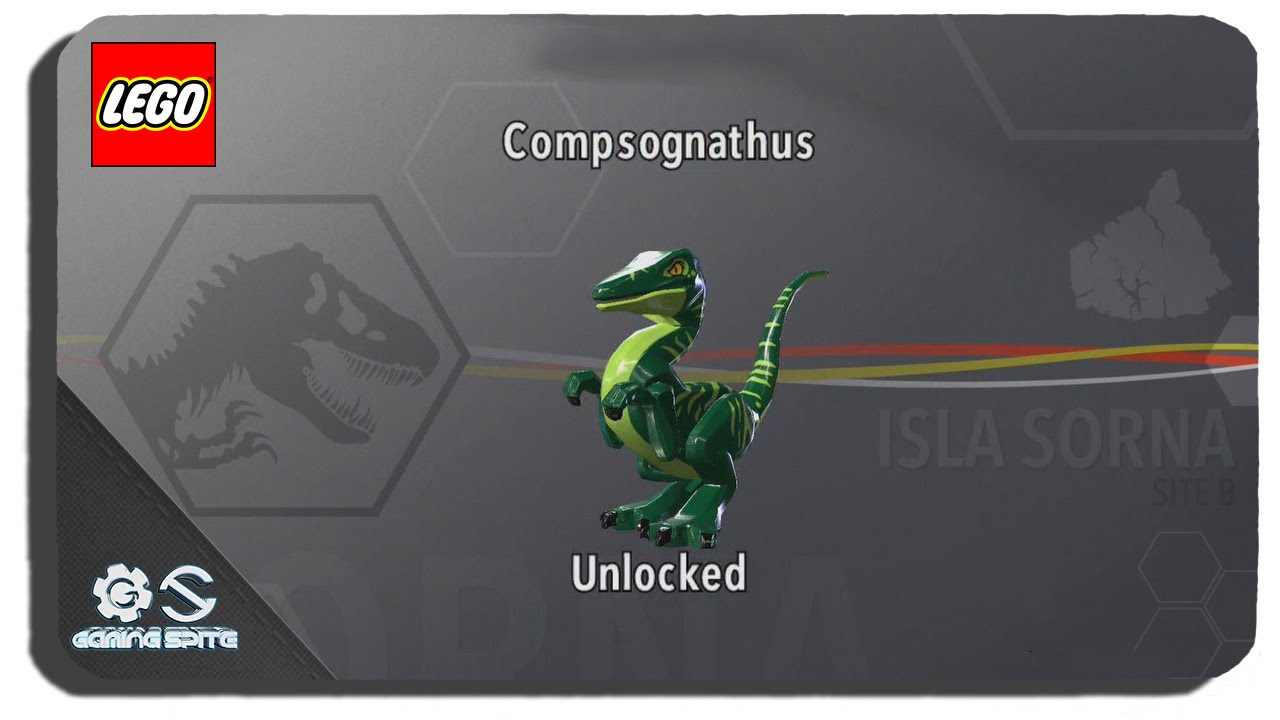 Lego Jurassic World - How to Unlock Compsognathus Dinosaur Character Location