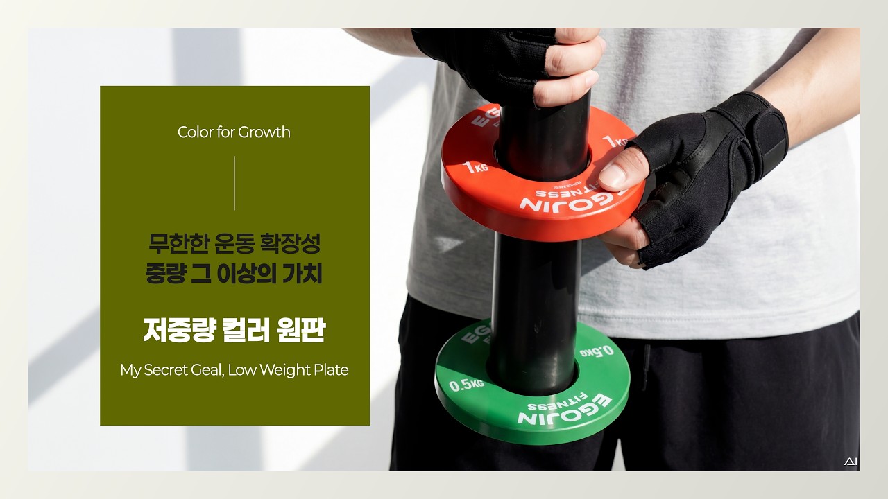 이고진 저중량 컬러 바벨 원판