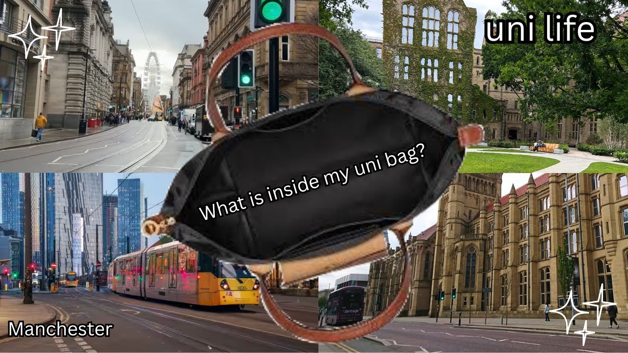 what is inside my university bag? 👜🦢| university of Manchester