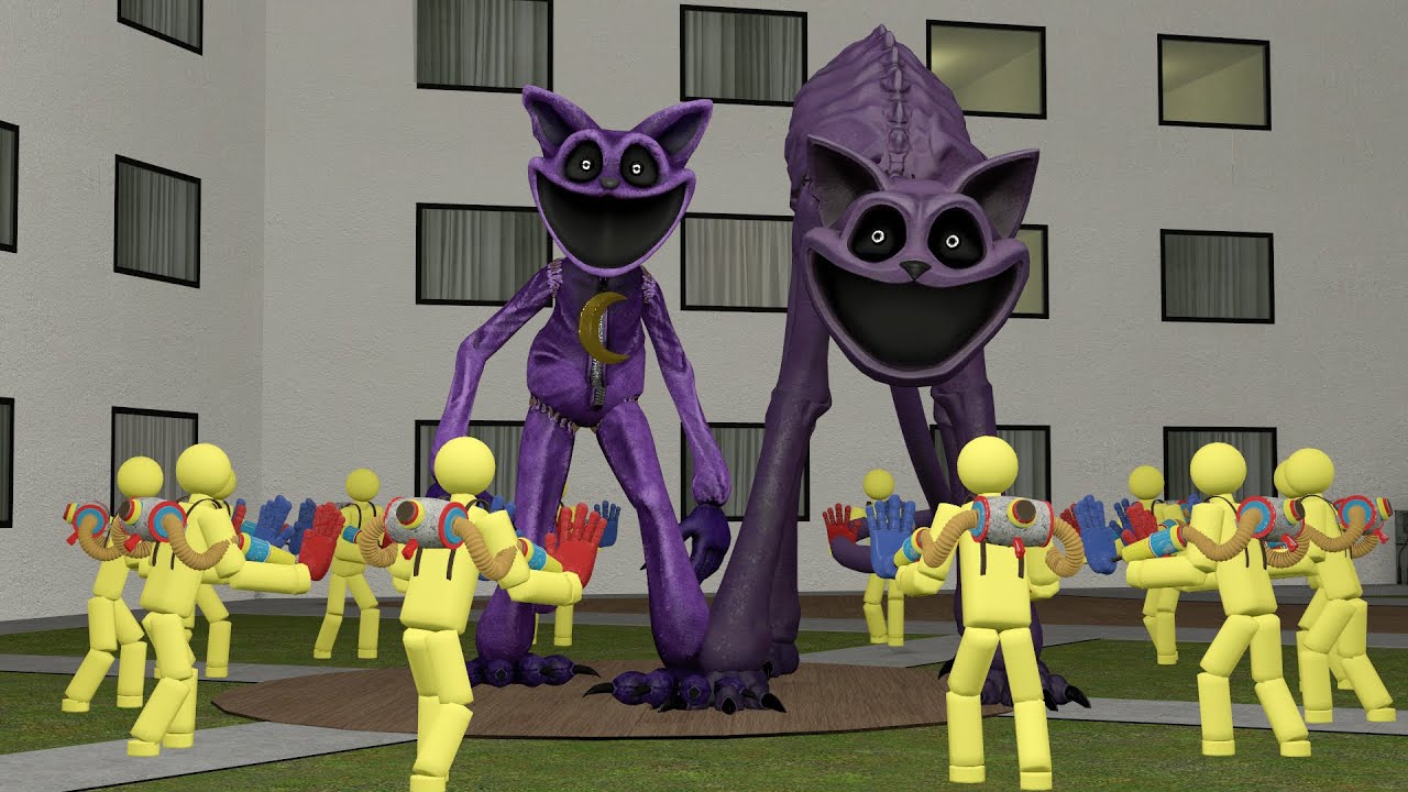 THE CATNAP AND CATNAP JR. was surrounded, but something went wrong... (Garry's Mod)