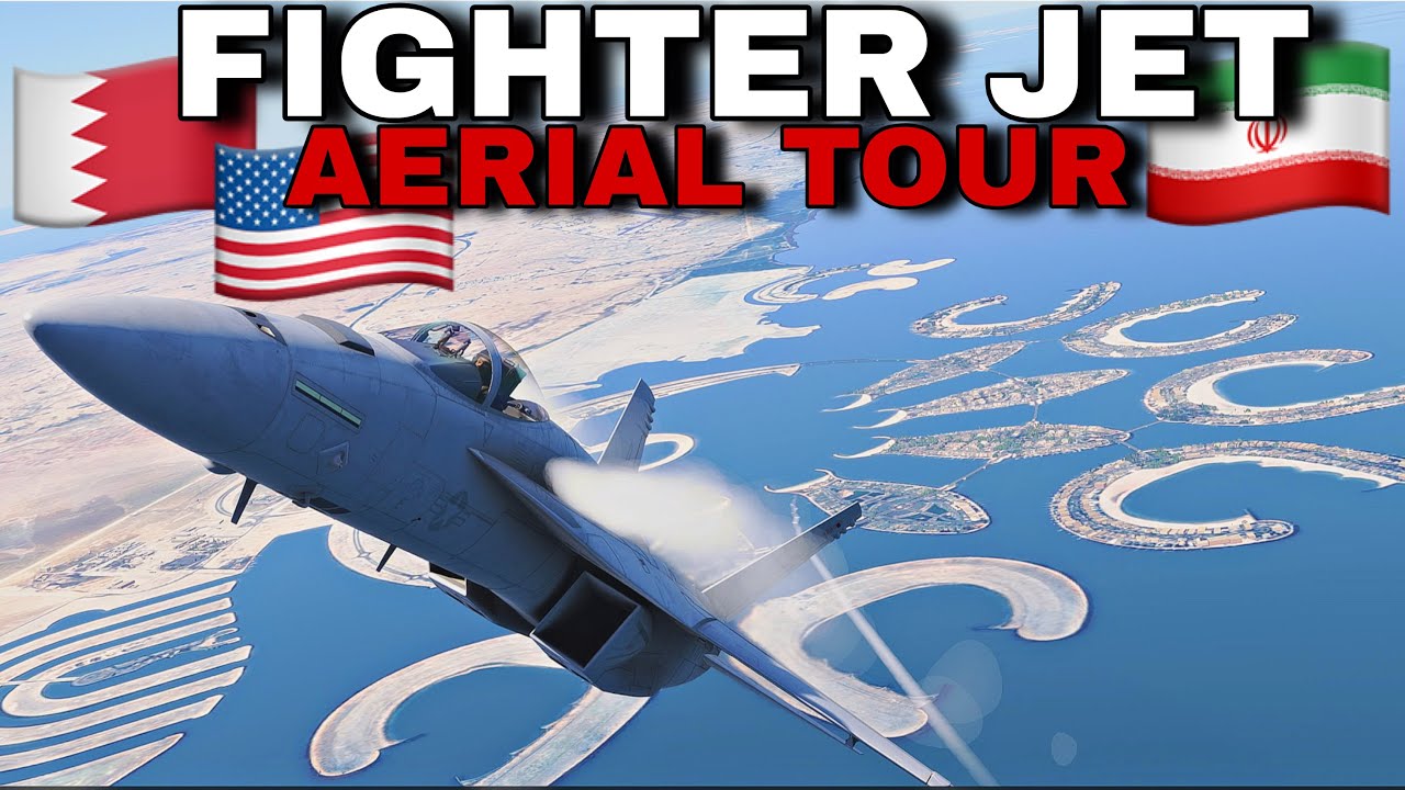 🇺🇸 Fighter Jet Flies Over Bahrain 🇧🇭 MSFS