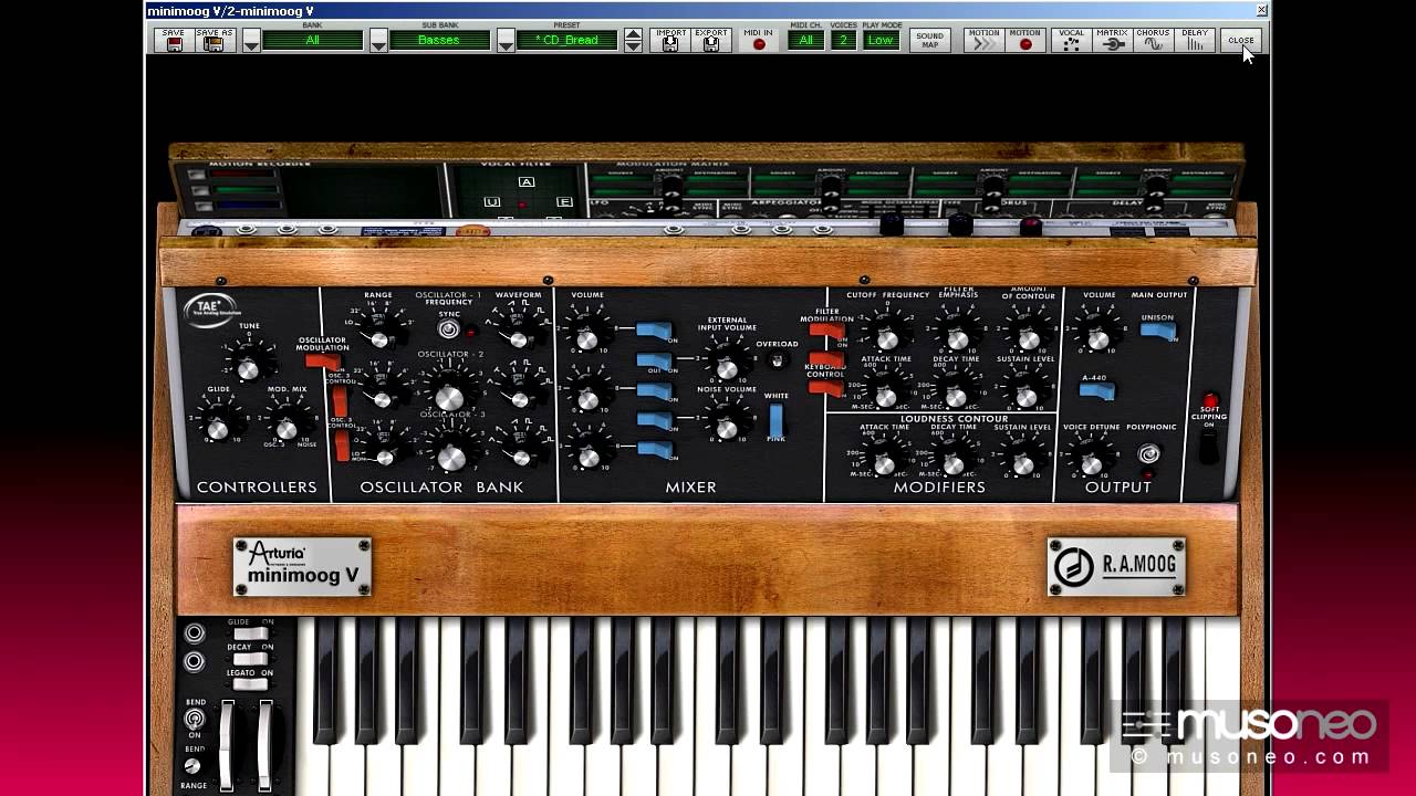 Musoneo - Syntezatory od podstaw - barwa solowa Minimoog - polish tutorial