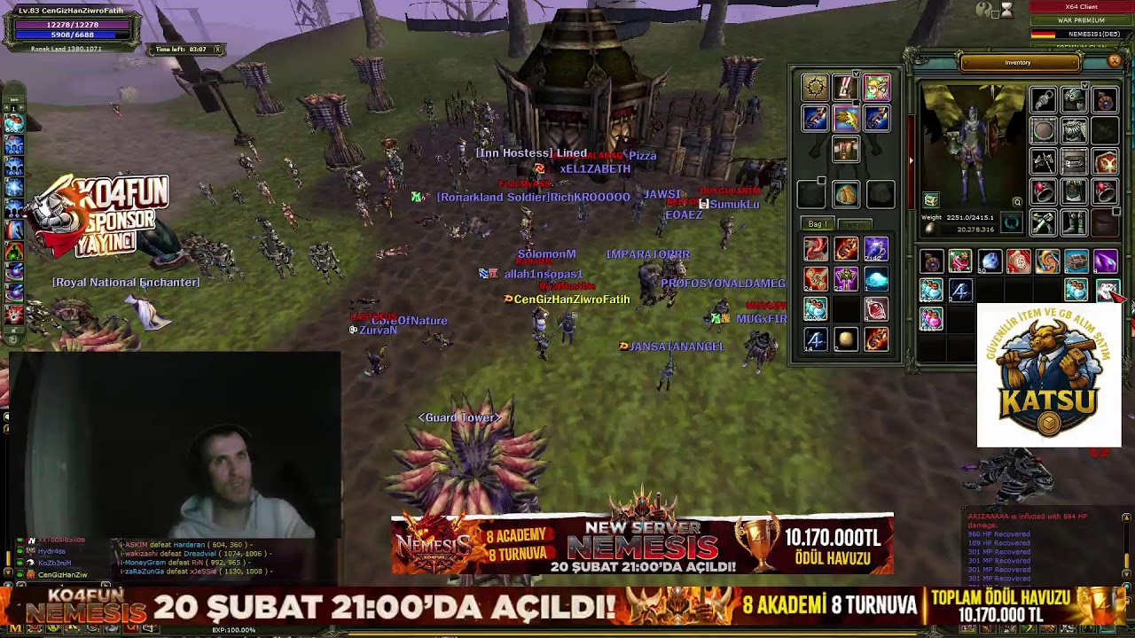 #KO4FUN #NEMESİS AÇILDIII !! #Knight #KnightOnline #ko4fun #nemesis