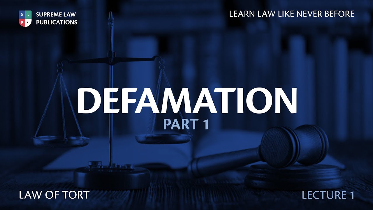 Law of Tort In Ghana- DEFAMATION  part 1