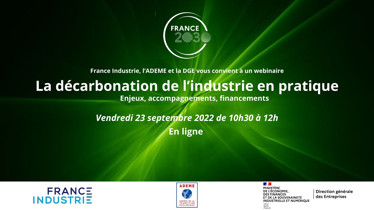 [Webinaire] La d&eacute;carbonation de l&rsquo;industrie en pratique