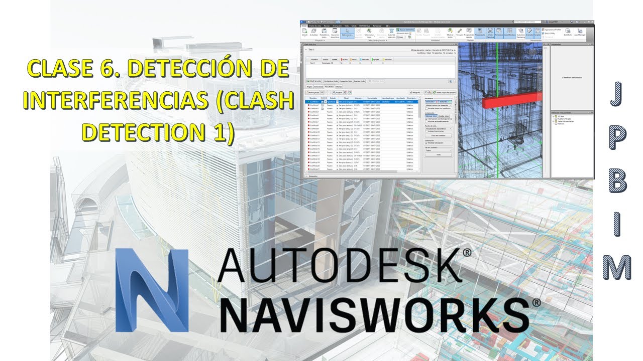 Clase 6. Detección de interferencias (clash detection 1) (CURSO NAVISWORKS)