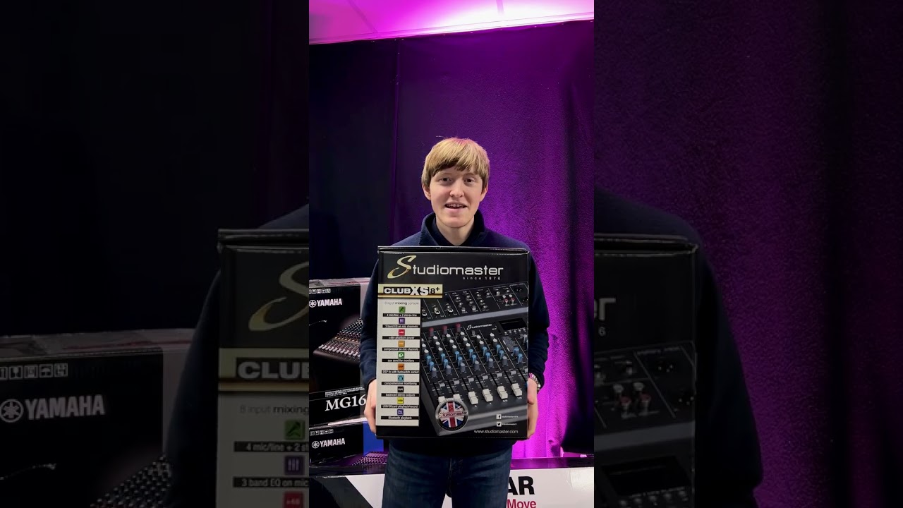 Sudiomaster Club XS 8+ Compact Mixing Desk | Music Gear Direct