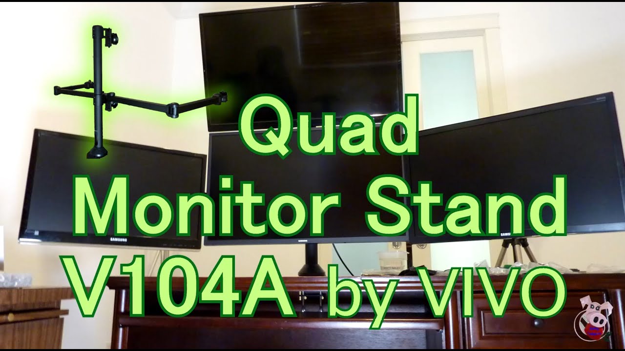 The VIVO Quad Monitor Stand-V104a Planning and Assembly