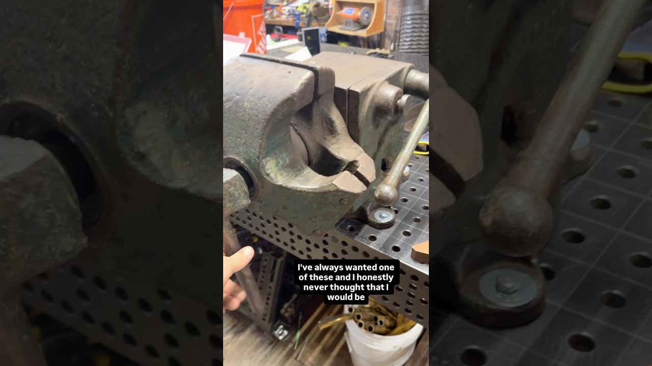 The rarest bench vise on the planet! #rare #restoration #tools #workshop