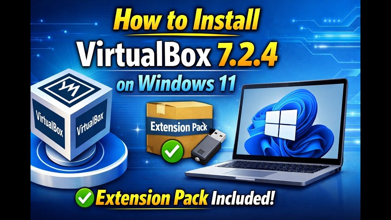 How to Install VirtualBox 7.2.4 on Windows 11 (updated 2026)