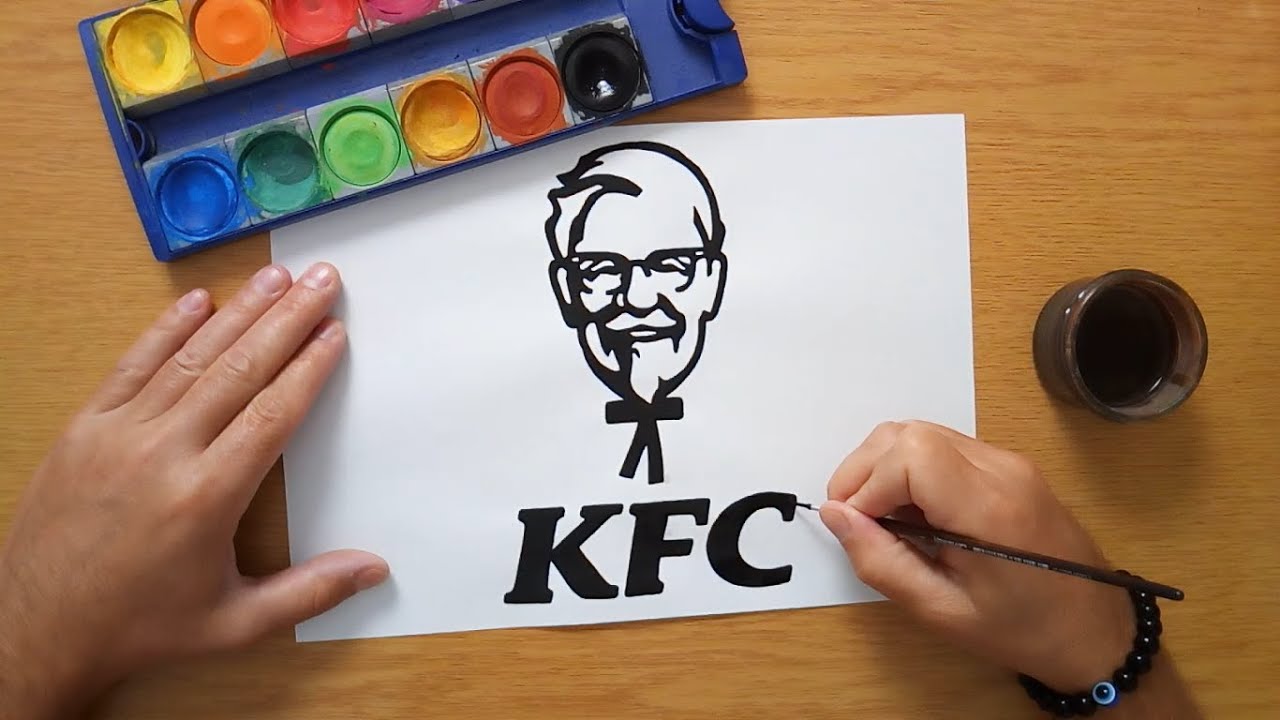 🍗🍟 Как нарисовать логотип KFC 2025 года