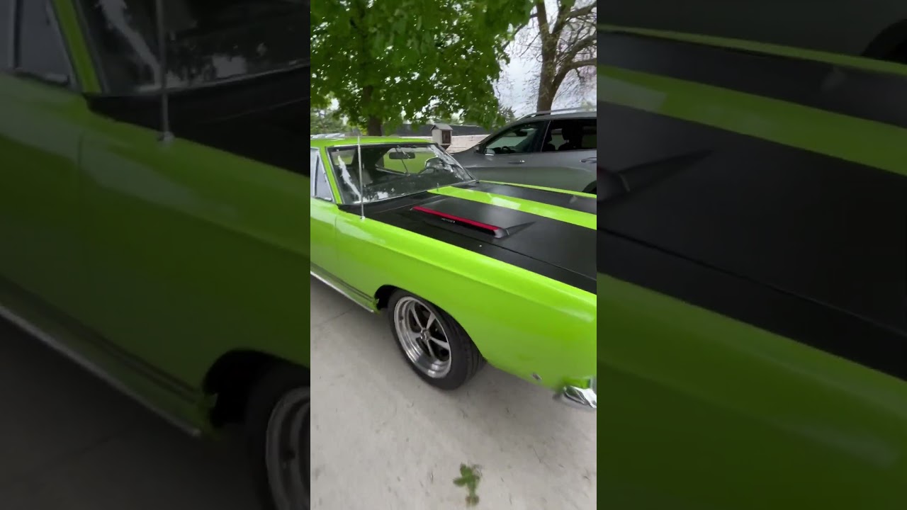 1968 #plymouth #gtx in Lime Light Green 440 #v8engine #carshow #moparornocar #carshorts #v8 #mopar
