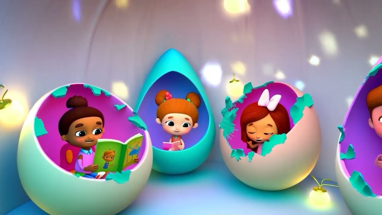 Playing: 1-Hour School Bus, Good Morning, King Egg & Crunchy Carrot Songs |Simple Bubbles Kids TV