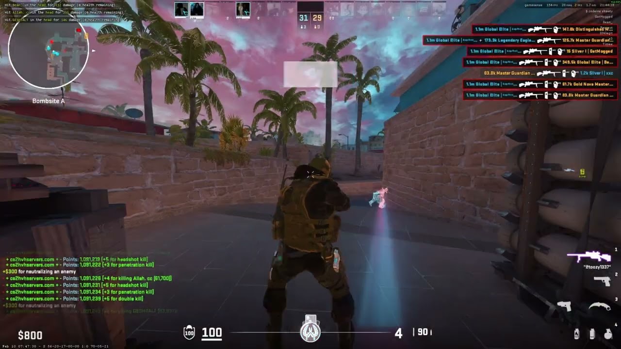 #cs2 hvh highlights ft gamesense.pub #8