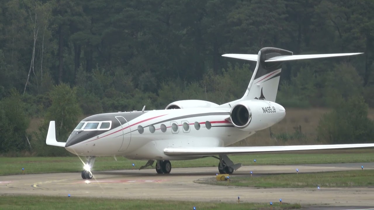 GULFSTREAM G500 N499JB TAXI AND DEPARTURE FROM FARNBOROUGH/EGLF/FAB UK 22-9-2024