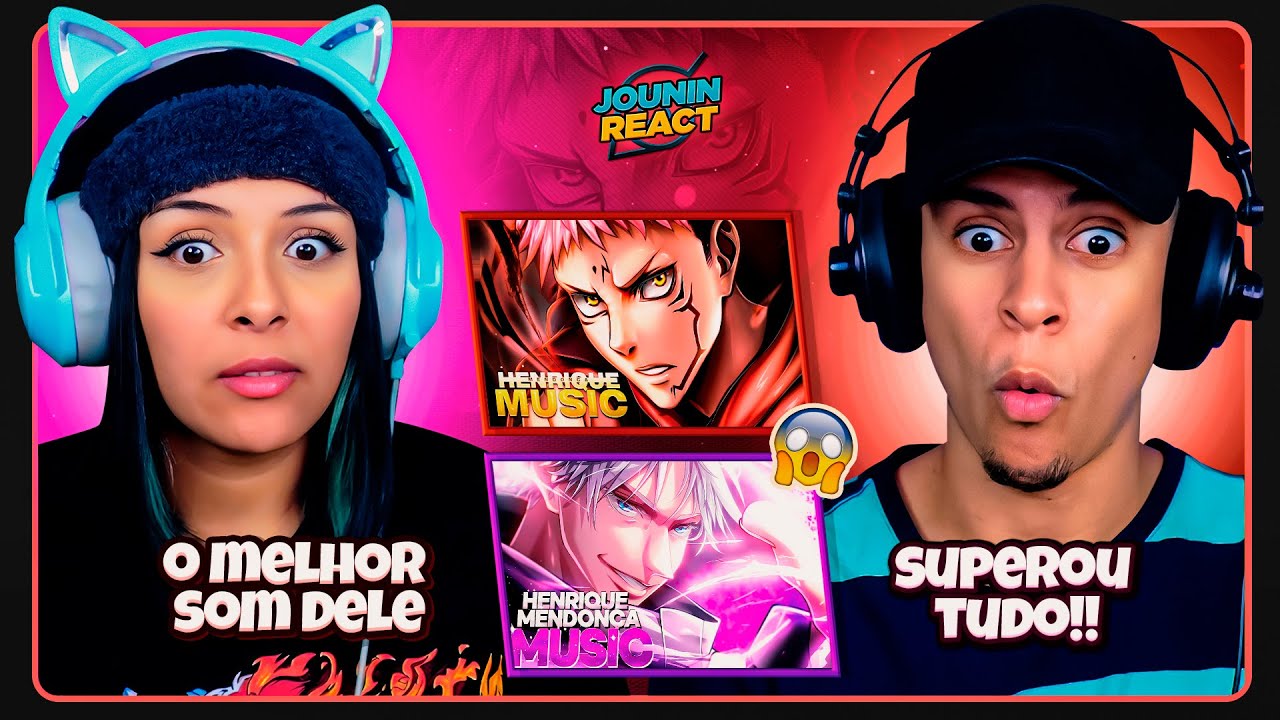 2 EM 1 - HENRIQUE MENDONÇA | Rap do Satoru Gojo & ITADORI YUJI | [React em Casal] 🔥