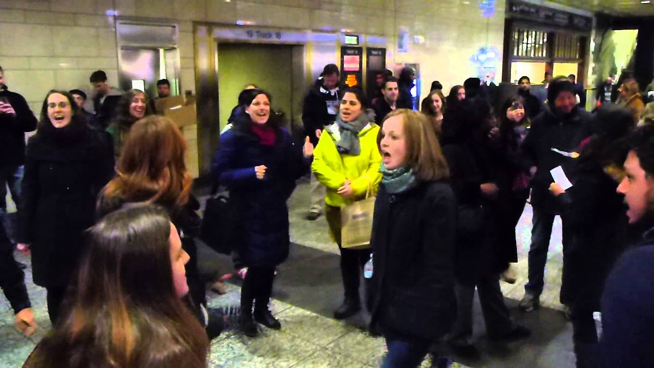 Avulekile Amasango Penn Station NY Community choir with Standford Talisman flash mob