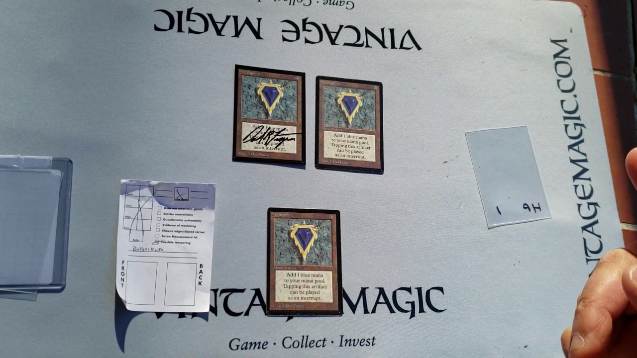 MTG Investor BUYS REBACKED Beta Mox Sapphire on eBay and LOSES $3000+ = SCARY times as a Magic Buyer