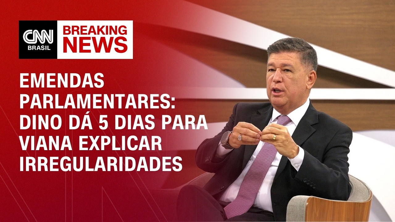 Dino dá 5 dias para Viana explicar irregularidades em emendas parlamentares | LIVE CNN