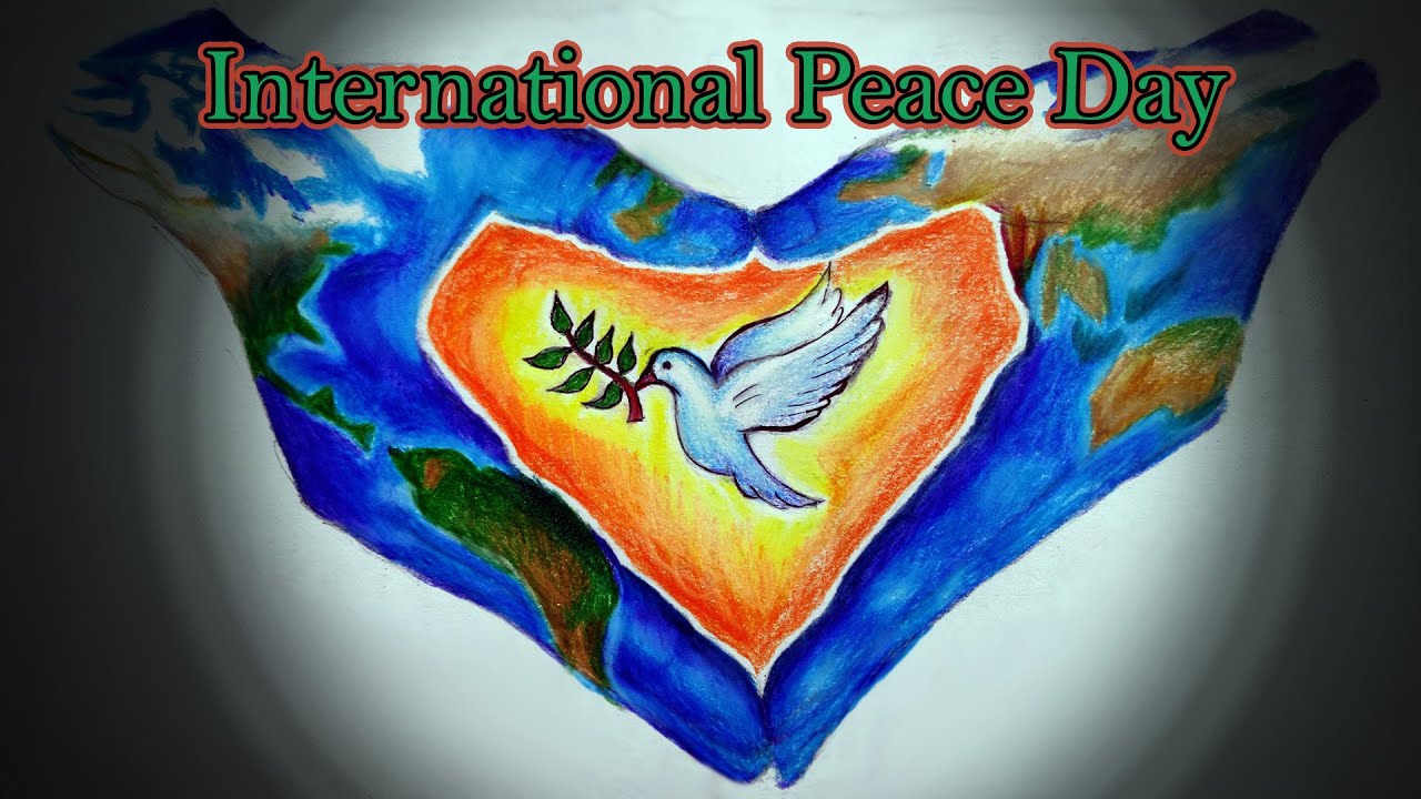 International Peace Day Drawing||World Peace Day Poster Drawing 