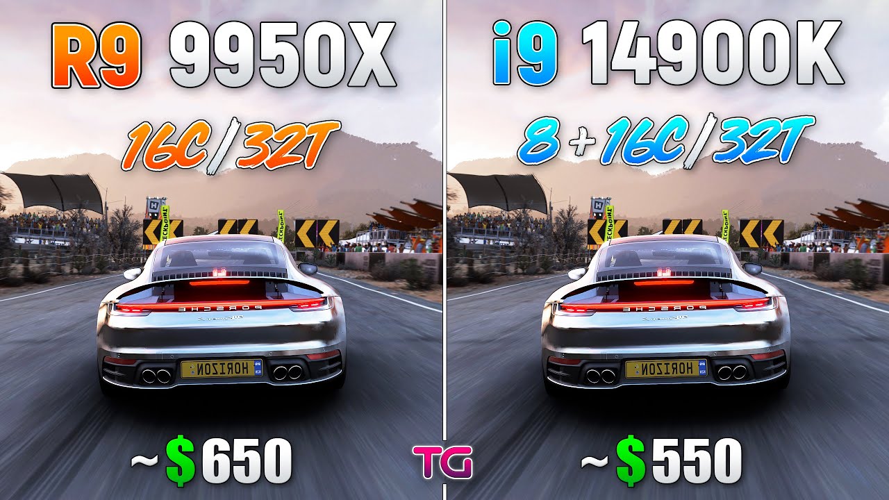 Ryzen 9 9950X vs Core i9 14900K - Test in 10 Games