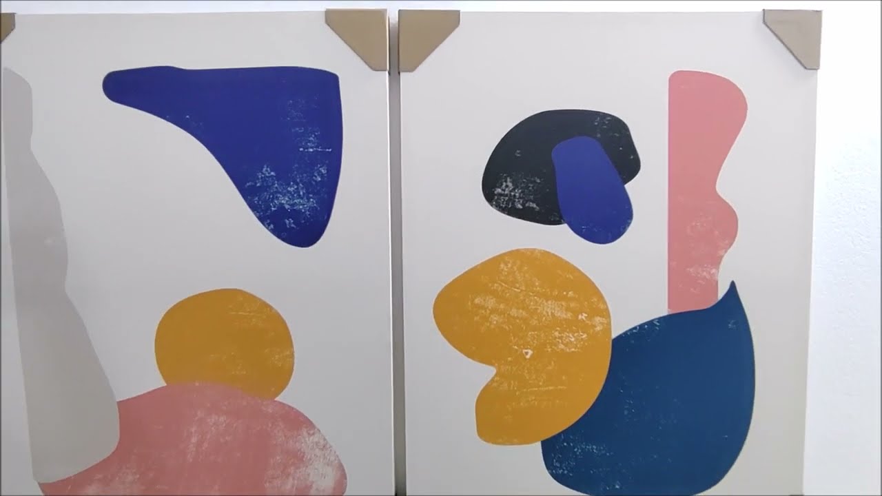 Buy Beautifully Finished 2 Piece Minimalist Wall Art Prints for Living Room Decor