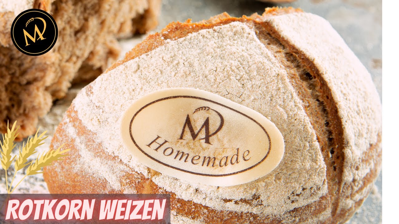 Rotkorn Weizen Brot - backen mit gesundem UrWeizen Vollkornmehl