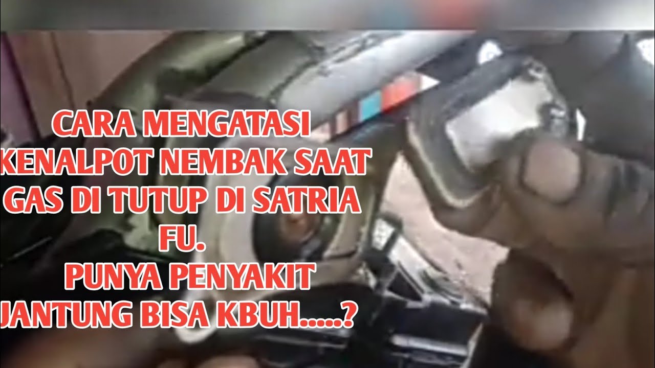 cara mengatasi kenalpot fu nembak saat gas di tutup dan turunan@apm motor chanel