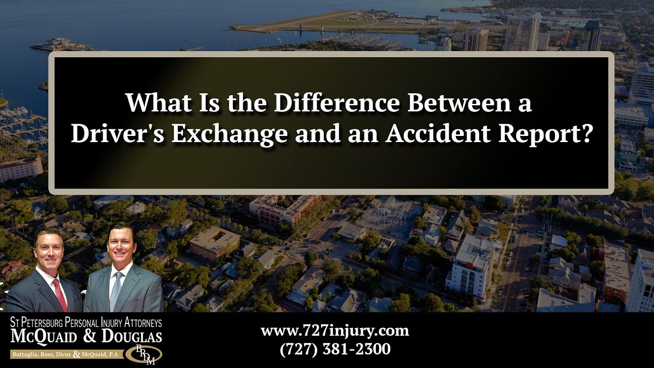 What Is the Difference Between a Driver's Exchange and an Accident Report?