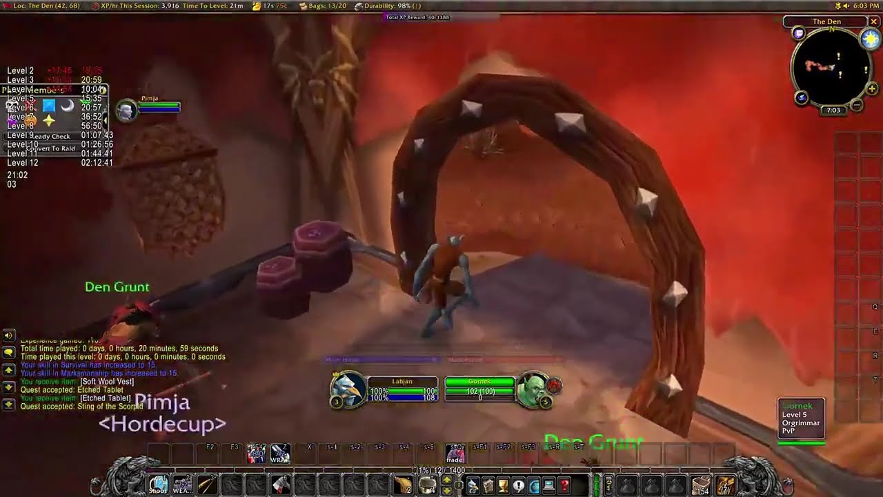 1-22 Hunter Duo - Hardcore Cup #4 Winner PoV - Classic Vanilla