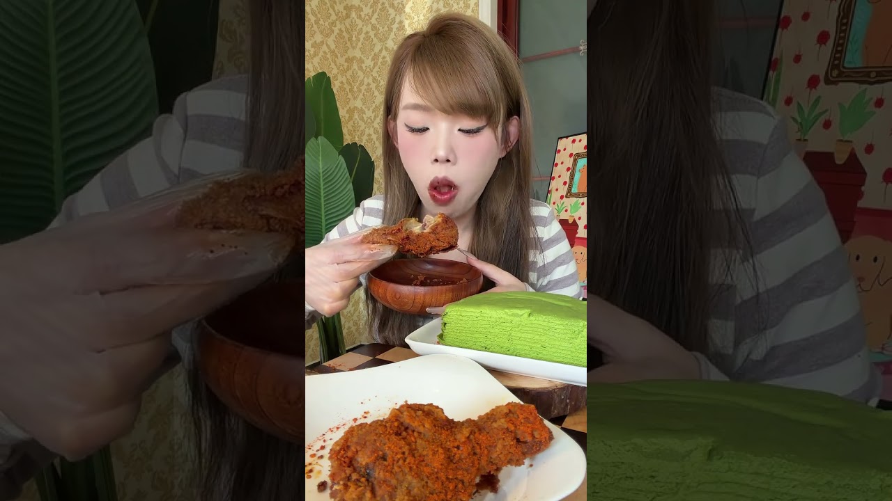 Old-fashioned Fried Chicken Matcha Thousand-Floor Who knows how delicious this bite is? Food Fri
