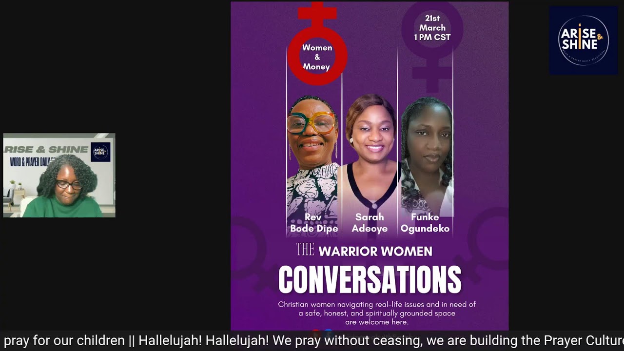 ARISE & SHINE DAILY DEVOTIONAL || WEDNESDAY MARCH 18TH  || WARRING WITH PROPHECIES