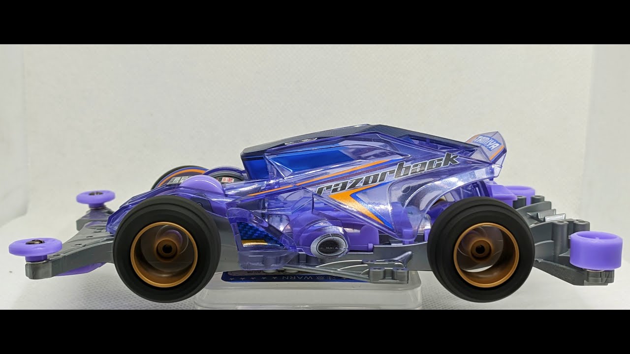 Tamiya mini 4wd - f130 type motor (Kit standard) comparison for box stock category 60FPS